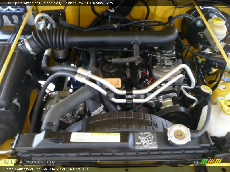 Solar Yellow / Dark Slate Gray 2004 Jeep Wrangler Rubicon 4x4