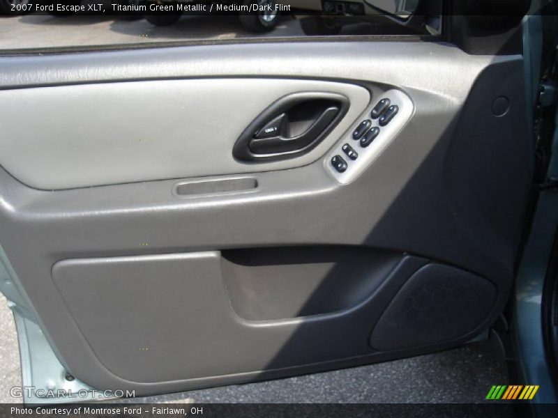 Titanium Green Metallic / Medium/Dark Flint 2007 Ford Escape XLT