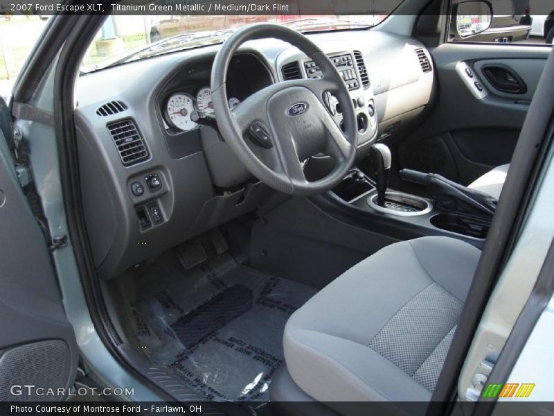 Titanium Green Metallic / Medium/Dark Flint 2007 Ford Escape XLT