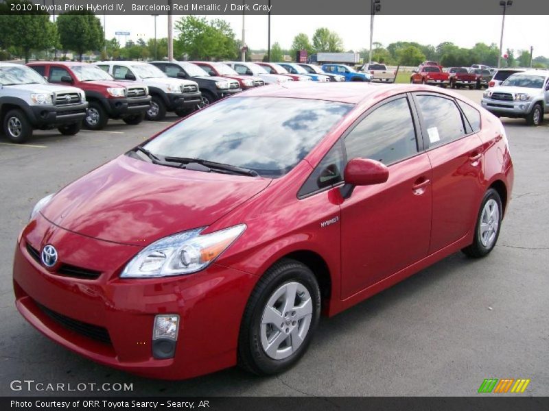 Barcelona Red Metallic / Dark Gray 2010 Toyota Prius Hybrid IV