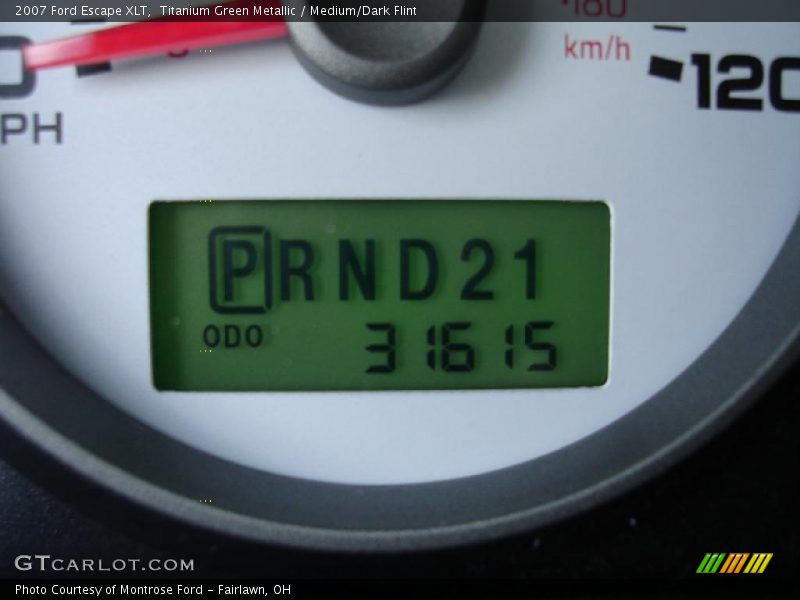 Titanium Green Metallic / Medium/Dark Flint 2007 Ford Escape XLT