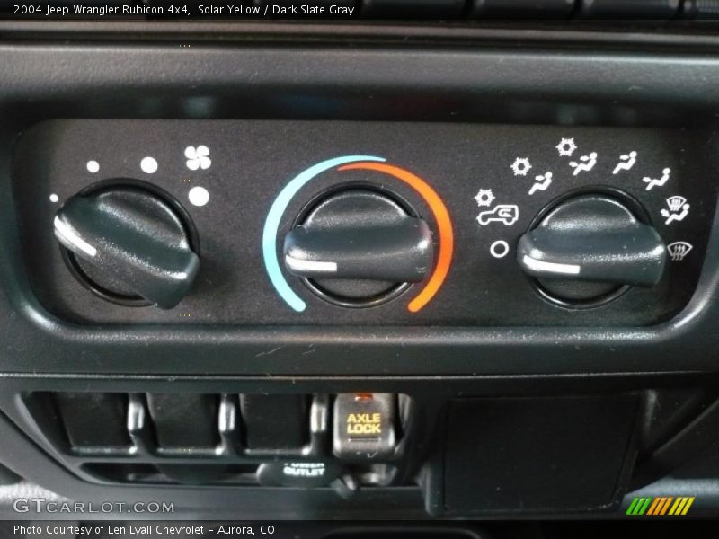 Solar Yellow / Dark Slate Gray 2004 Jeep Wrangler Rubicon 4x4