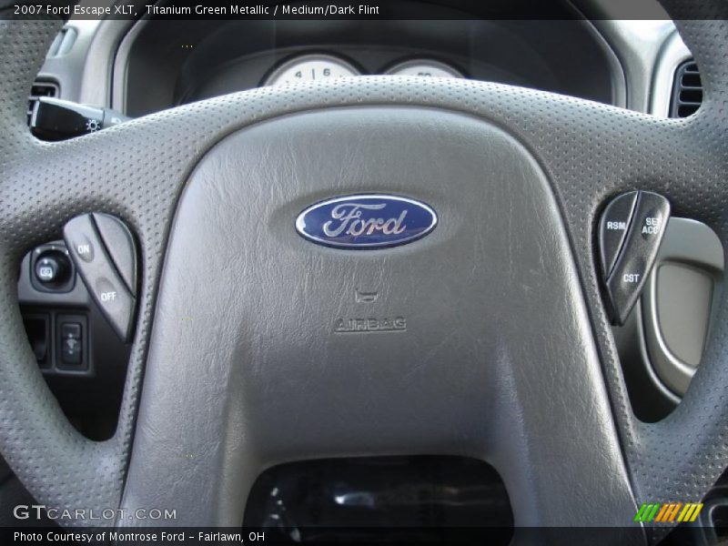 Titanium Green Metallic / Medium/Dark Flint 2007 Ford Escape XLT