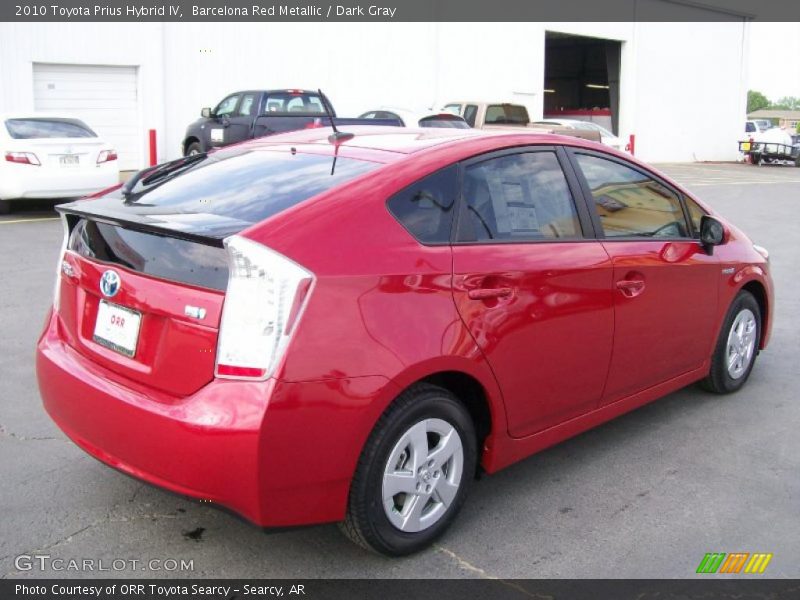 Barcelona Red Metallic / Dark Gray 2010 Toyota Prius Hybrid IV