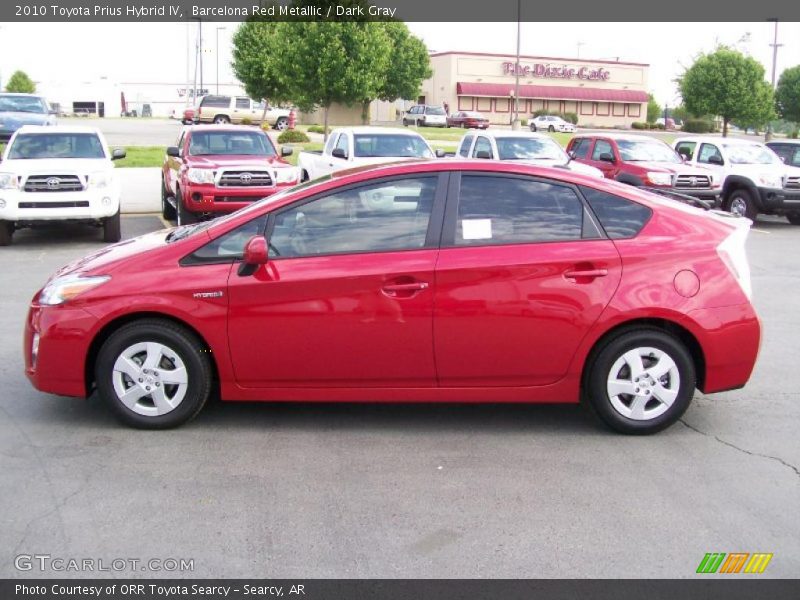 Barcelona Red Metallic / Dark Gray 2010 Toyota Prius Hybrid IV