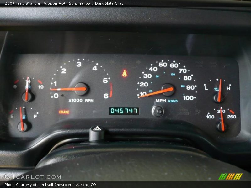 Solar Yellow / Dark Slate Gray 2004 Jeep Wrangler Rubicon 4x4