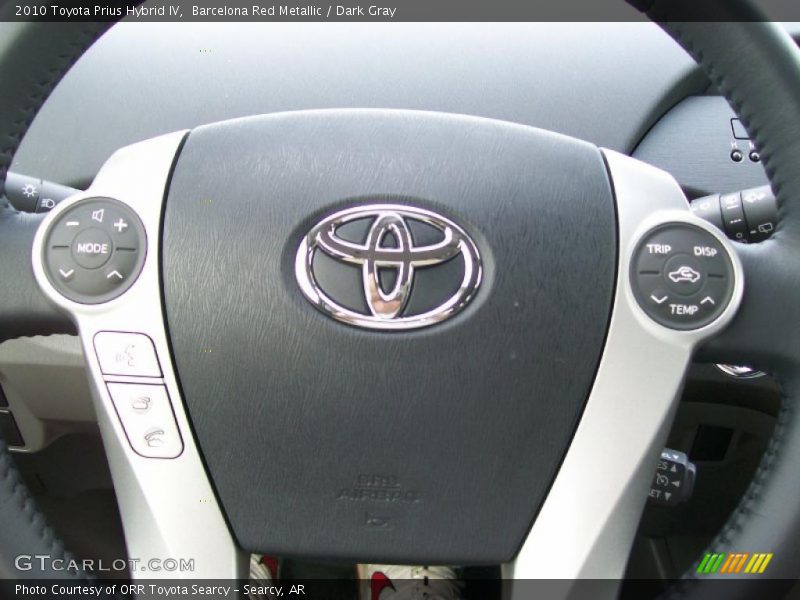 Barcelona Red Metallic / Dark Gray 2010 Toyota Prius Hybrid IV