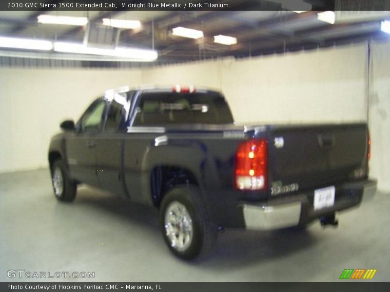 Midnight Blue Metallic / Dark Titanium 2010 GMC Sierra 1500 Extended Cab