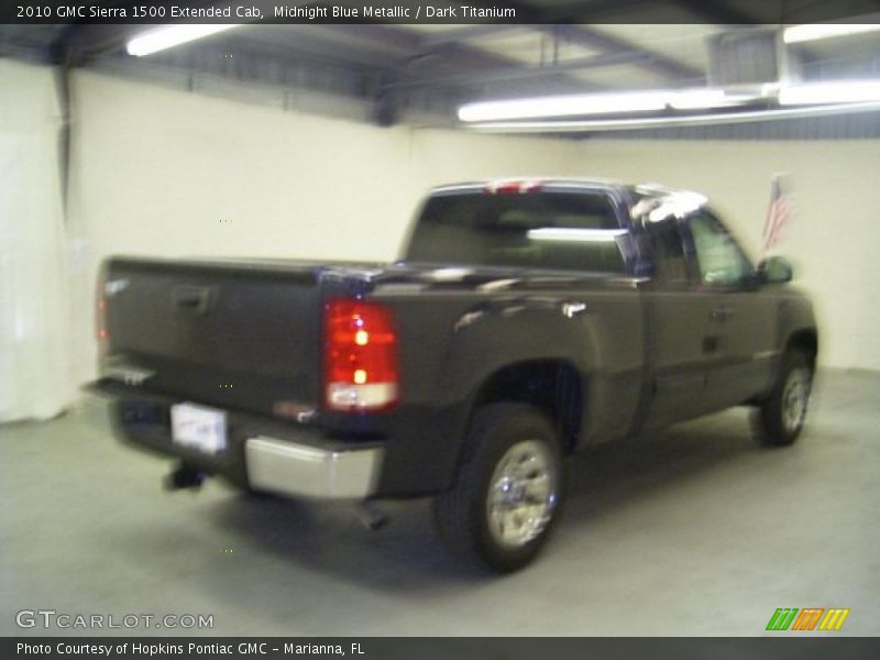 Midnight Blue Metallic / Dark Titanium 2010 GMC Sierra 1500 Extended Cab