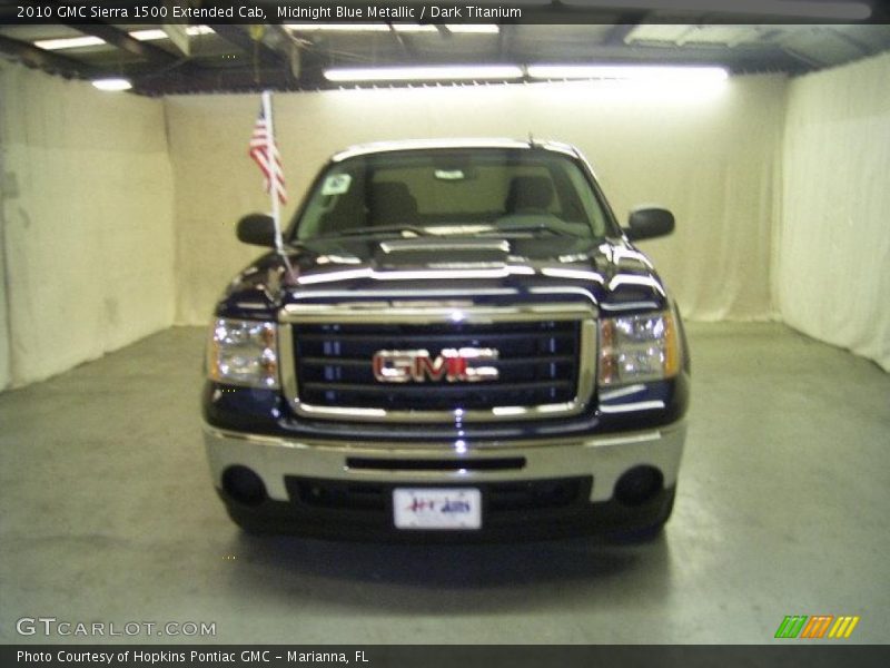 Midnight Blue Metallic / Dark Titanium 2010 GMC Sierra 1500 Extended Cab