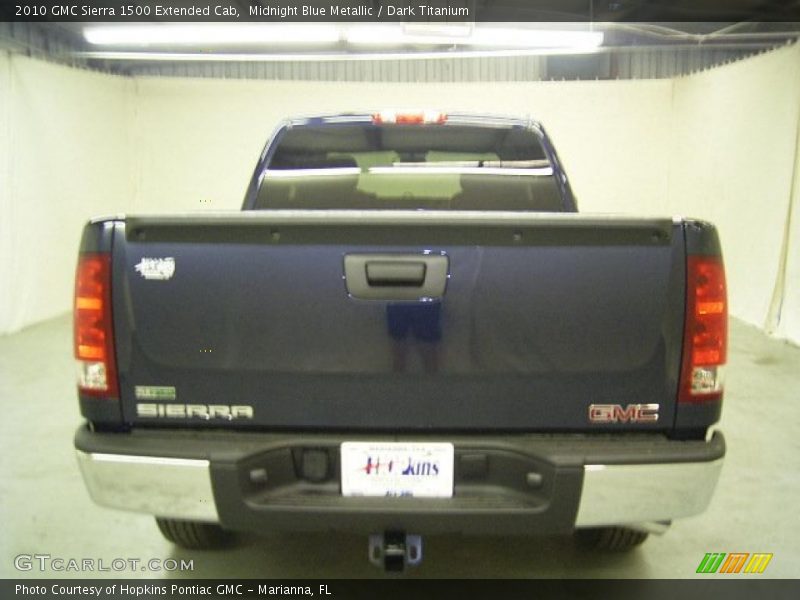 Midnight Blue Metallic / Dark Titanium 2010 GMC Sierra 1500 Extended Cab
