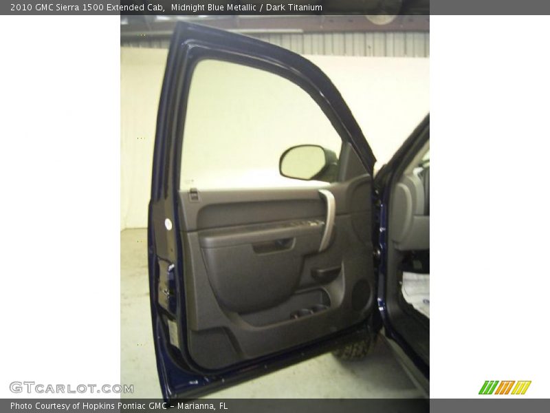 Midnight Blue Metallic / Dark Titanium 2010 GMC Sierra 1500 Extended Cab