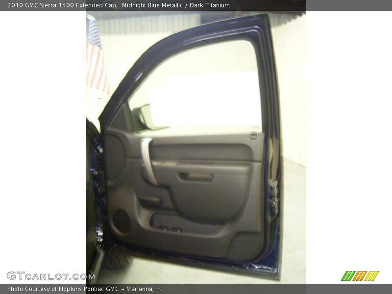 Midnight Blue Metallic / Dark Titanium 2010 GMC Sierra 1500 Extended Cab