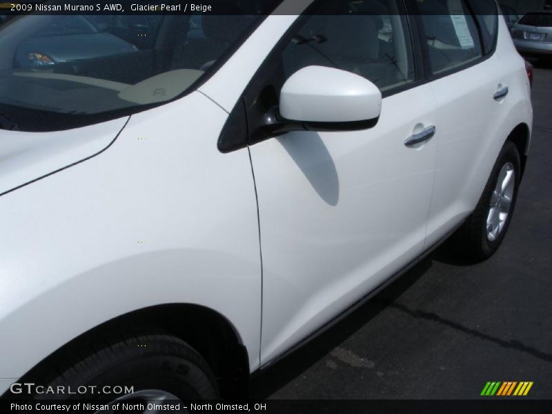 Glacier Pearl / Beige 2009 Nissan Murano S AWD