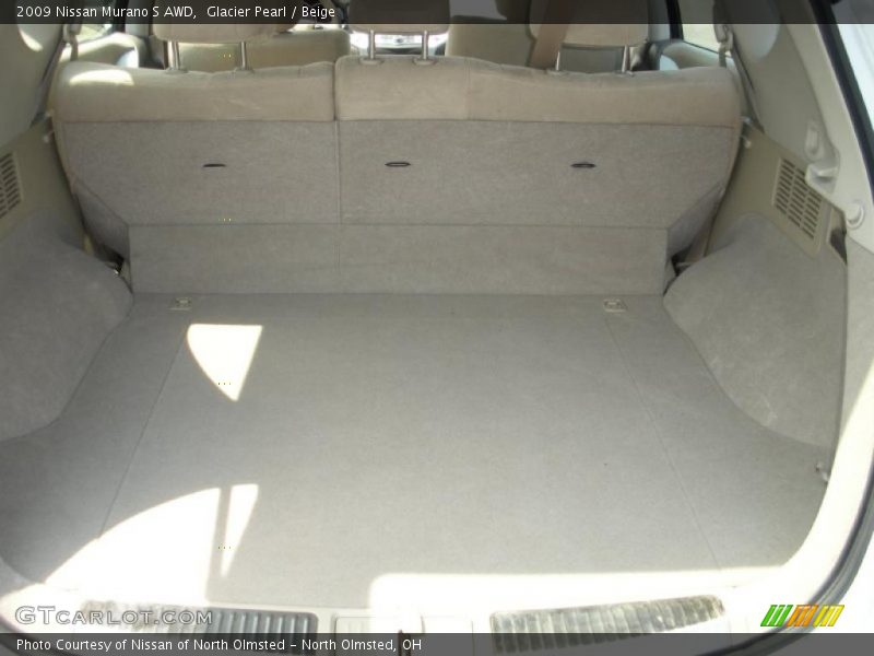 Glacier Pearl / Beige 2009 Nissan Murano S AWD