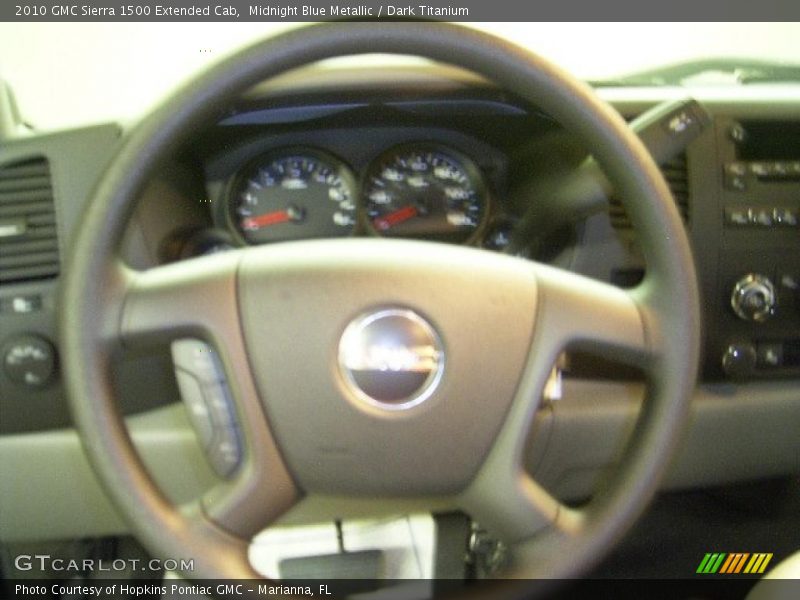 Midnight Blue Metallic / Dark Titanium 2010 GMC Sierra 1500 Extended Cab