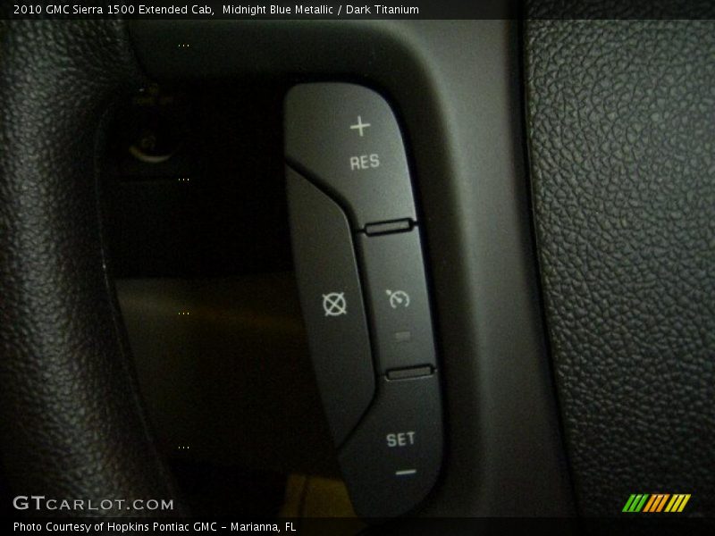 Midnight Blue Metallic / Dark Titanium 2010 GMC Sierra 1500 Extended Cab