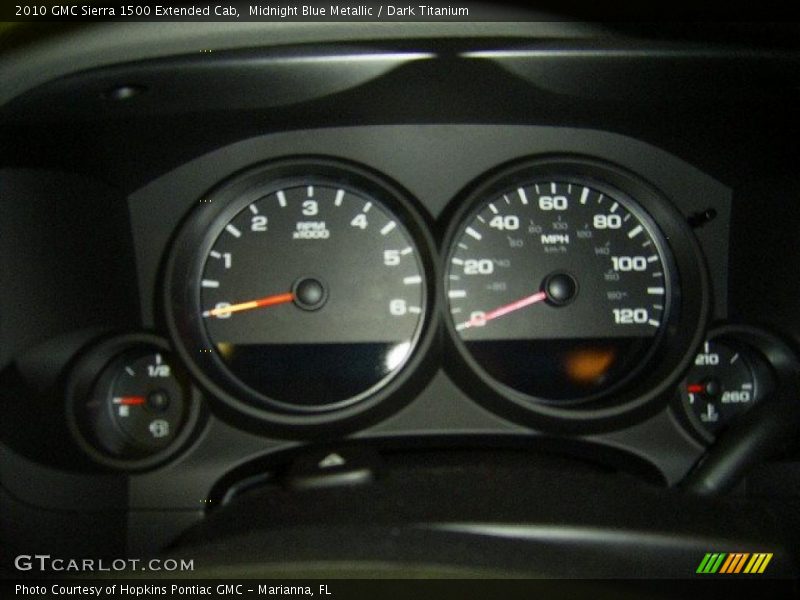 Midnight Blue Metallic / Dark Titanium 2010 GMC Sierra 1500 Extended Cab