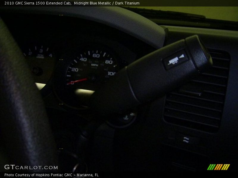Midnight Blue Metallic / Dark Titanium 2010 GMC Sierra 1500 Extended Cab