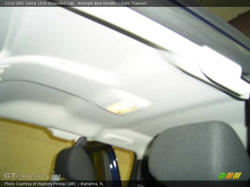 Midnight Blue Metallic / Dark Titanium 2010 GMC Sierra 1500 Extended Cab