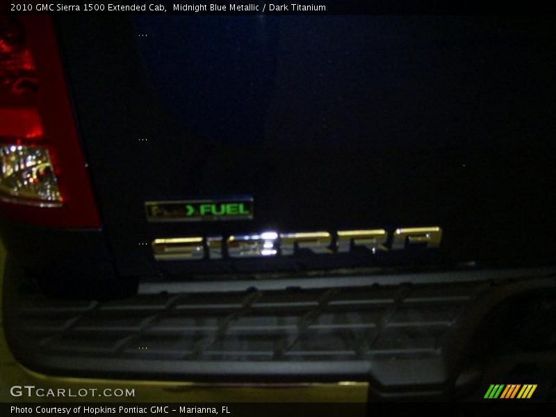 Midnight Blue Metallic / Dark Titanium 2010 GMC Sierra 1500 Extended Cab