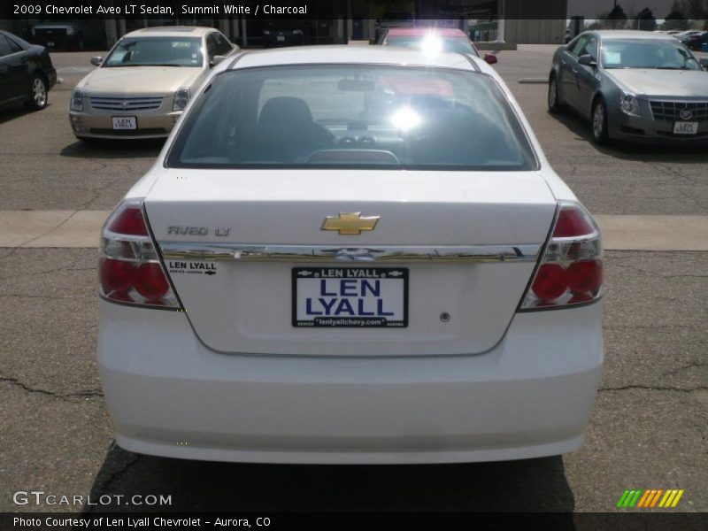 Summit White / Charcoal 2009 Chevrolet Aveo LT Sedan
