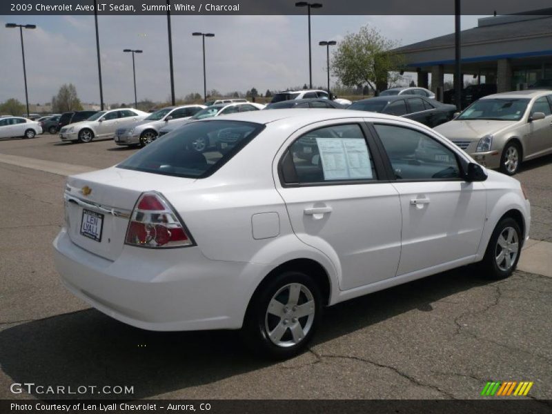 Summit White / Charcoal 2009 Chevrolet Aveo LT Sedan