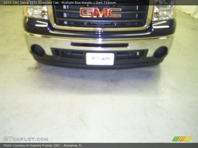Midnight Blue Metallic / Dark Titanium 2010 GMC Sierra 1500 Extended Cab