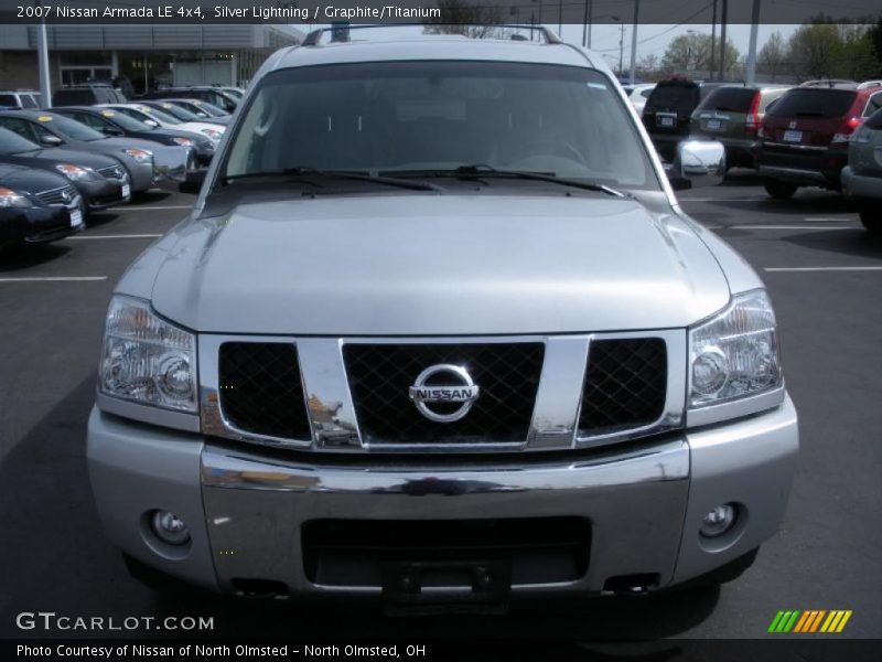 Silver Lightning / Graphite/Titanium 2007 Nissan Armada LE 4x4
