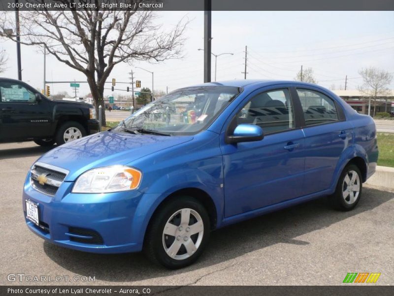 Bright Blue / Charcoal 2009 Chevrolet Aveo LT Sedan