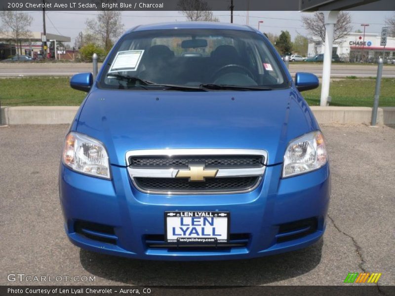 Bright Blue / Charcoal 2009 Chevrolet Aveo LT Sedan