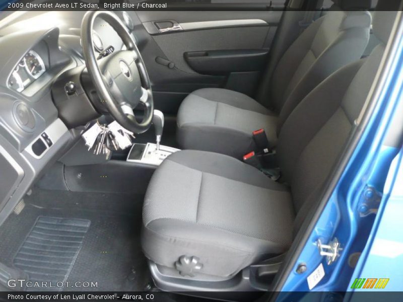 Bright Blue / Charcoal 2009 Chevrolet Aveo LT Sedan
