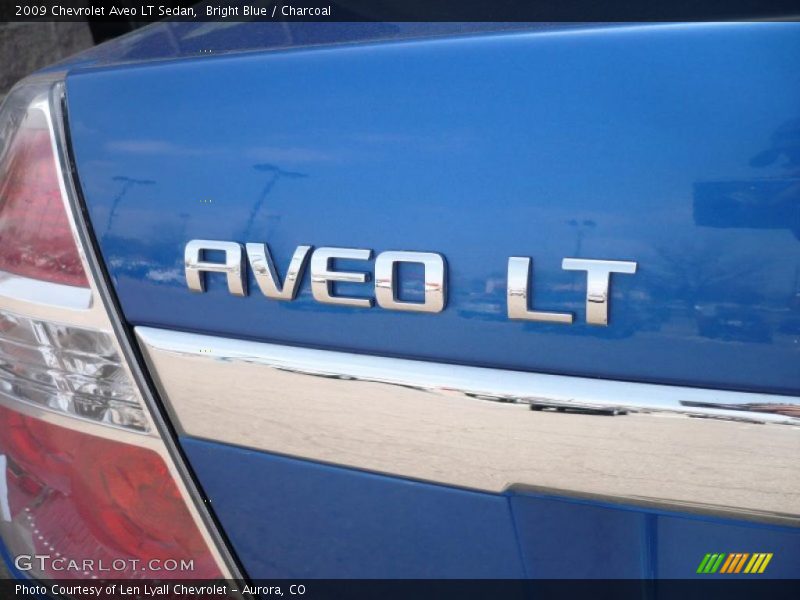 Bright Blue / Charcoal 2009 Chevrolet Aveo LT Sedan