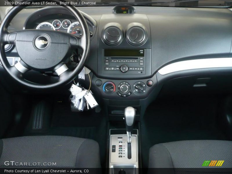 Bright Blue / Charcoal 2009 Chevrolet Aveo LT Sedan