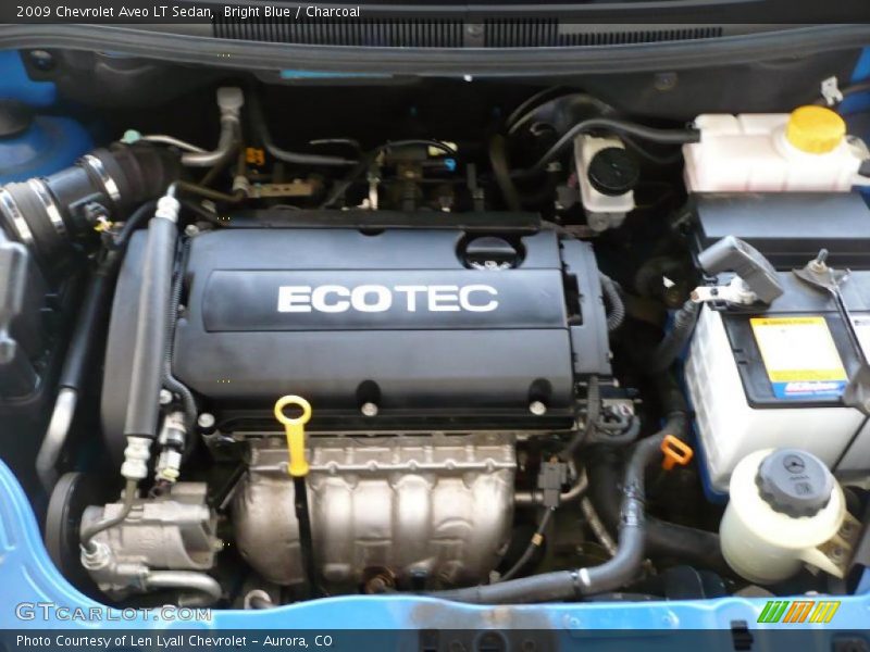 Bright Blue / Charcoal 2009 Chevrolet Aveo LT Sedan