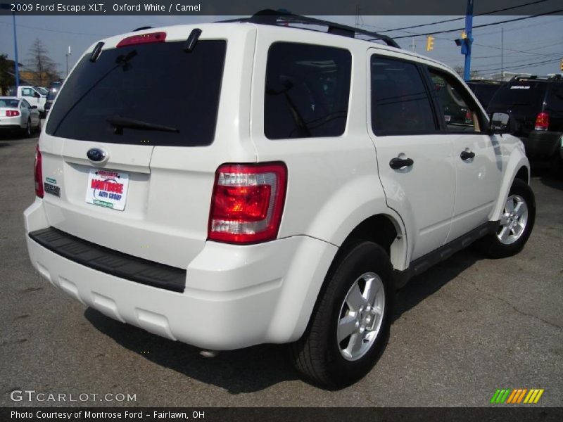 Oxford White / Camel 2009 Ford Escape XLT