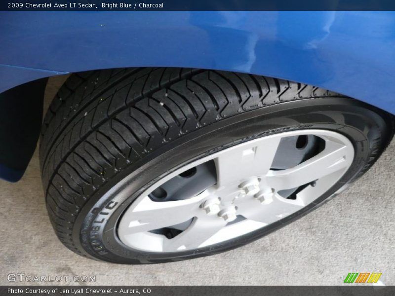 Bright Blue / Charcoal 2009 Chevrolet Aveo LT Sedan