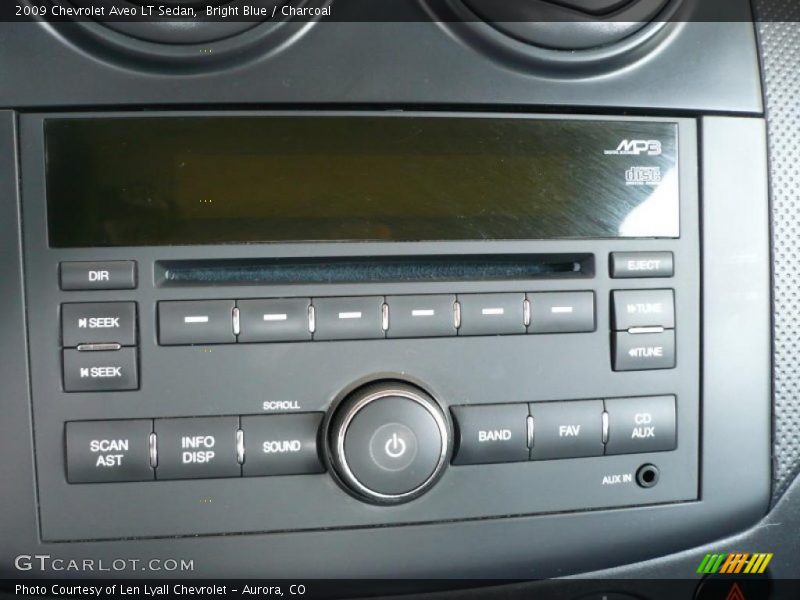 Bright Blue / Charcoal 2009 Chevrolet Aveo LT Sedan