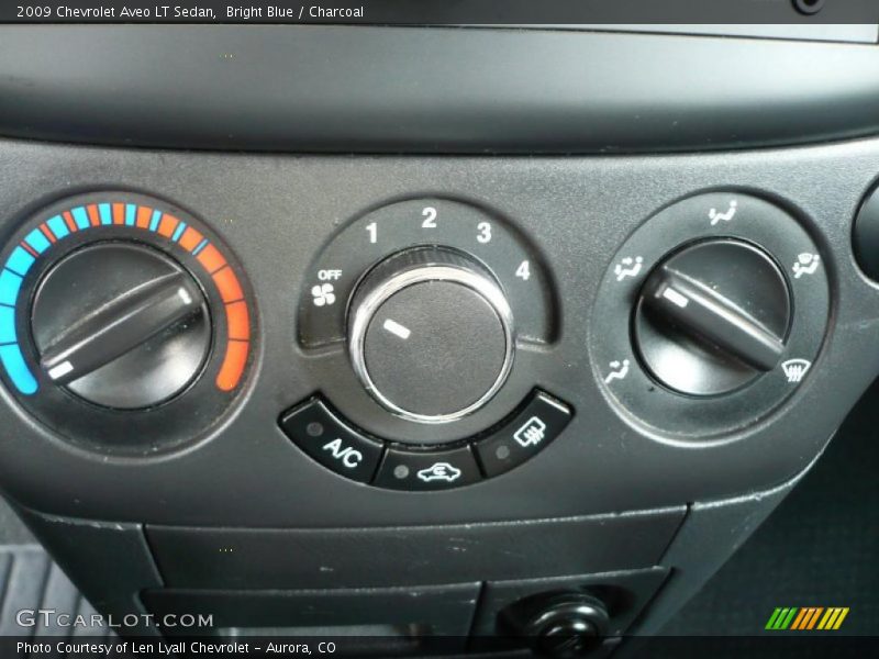 Bright Blue / Charcoal 2009 Chevrolet Aveo LT Sedan