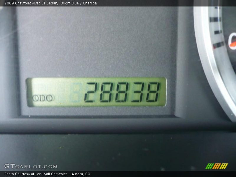 Bright Blue / Charcoal 2009 Chevrolet Aveo LT Sedan
