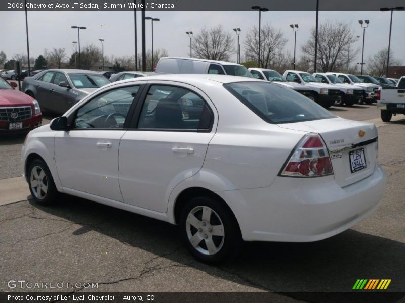 Summit White / Charcoal 2009 Chevrolet Aveo LT Sedan