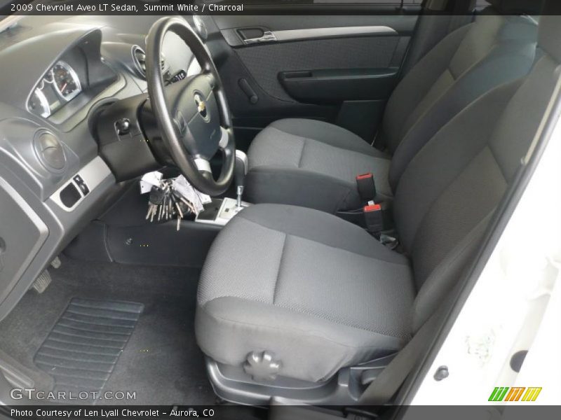 Summit White / Charcoal 2009 Chevrolet Aveo LT Sedan