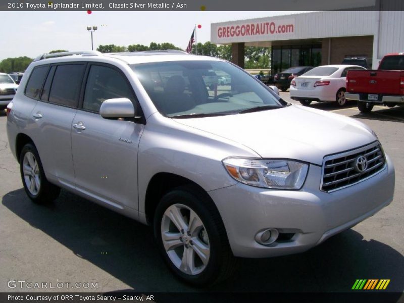 Classic Silver Metallic / Ash 2010 Toyota Highlander Limited