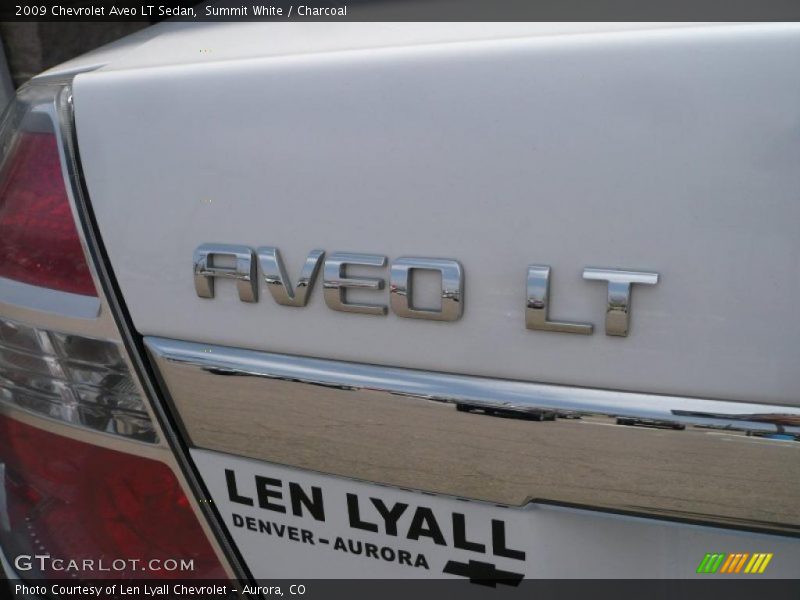 Summit White / Charcoal 2009 Chevrolet Aveo LT Sedan