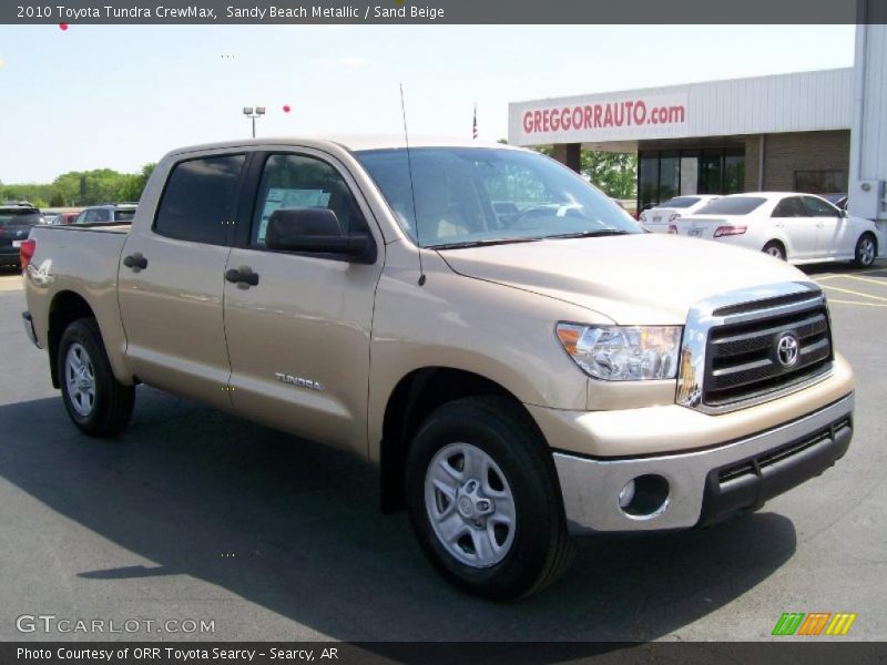 Sandy Beach Metallic / Sand Beige 2010 Toyota Tundra CrewMax