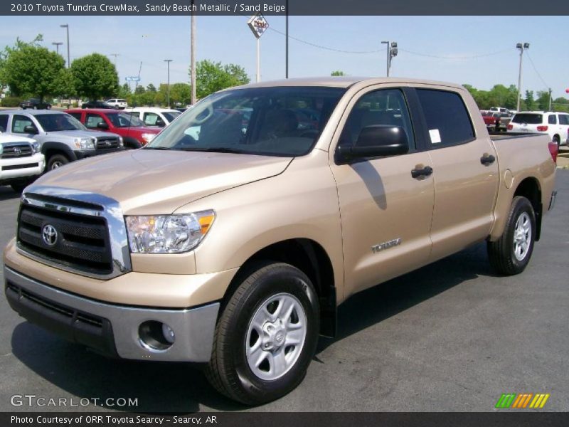 Sandy Beach Metallic / Sand Beige 2010 Toyota Tundra CrewMax