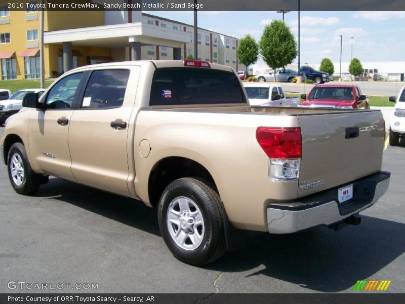 Sandy Beach Metallic / Sand Beige 2010 Toyota Tundra CrewMax