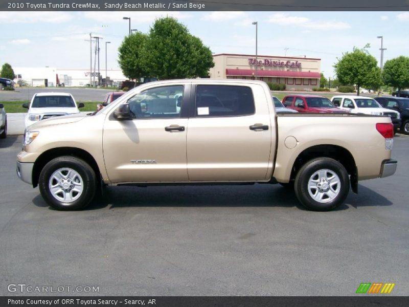 Sandy Beach Metallic / Sand Beige 2010 Toyota Tundra CrewMax