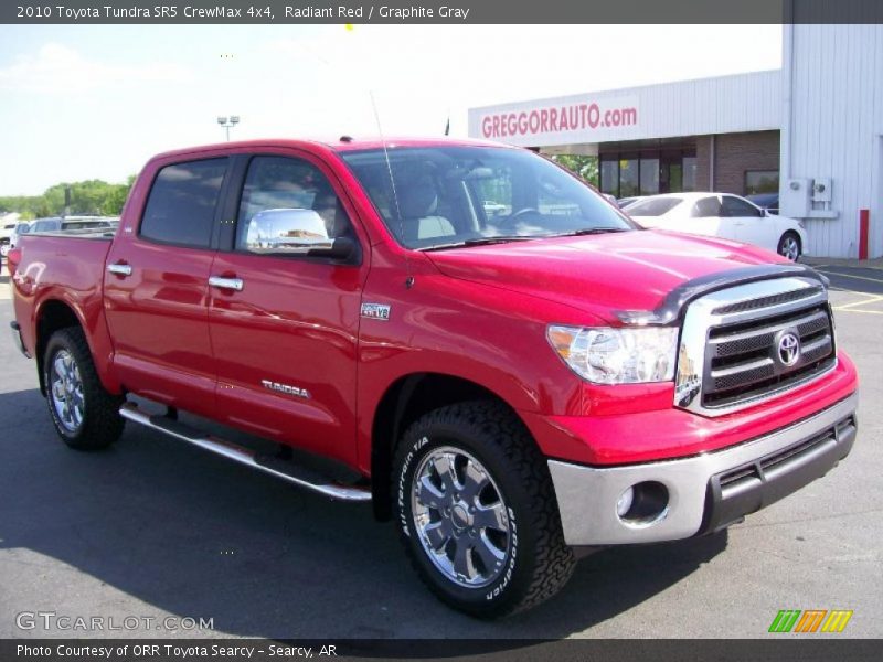 Radiant Red / Graphite Gray 2010 Toyota Tundra SR5 CrewMax 4x4
