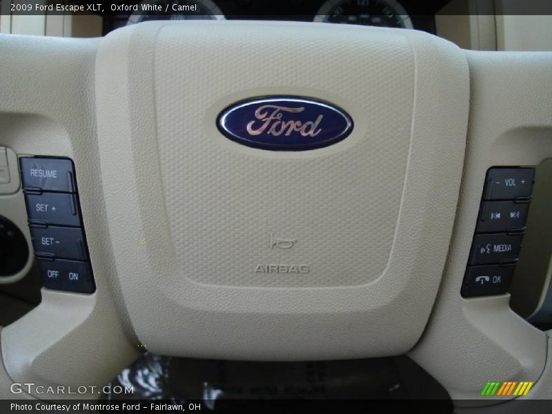 Oxford White / Camel 2009 Ford Escape XLT